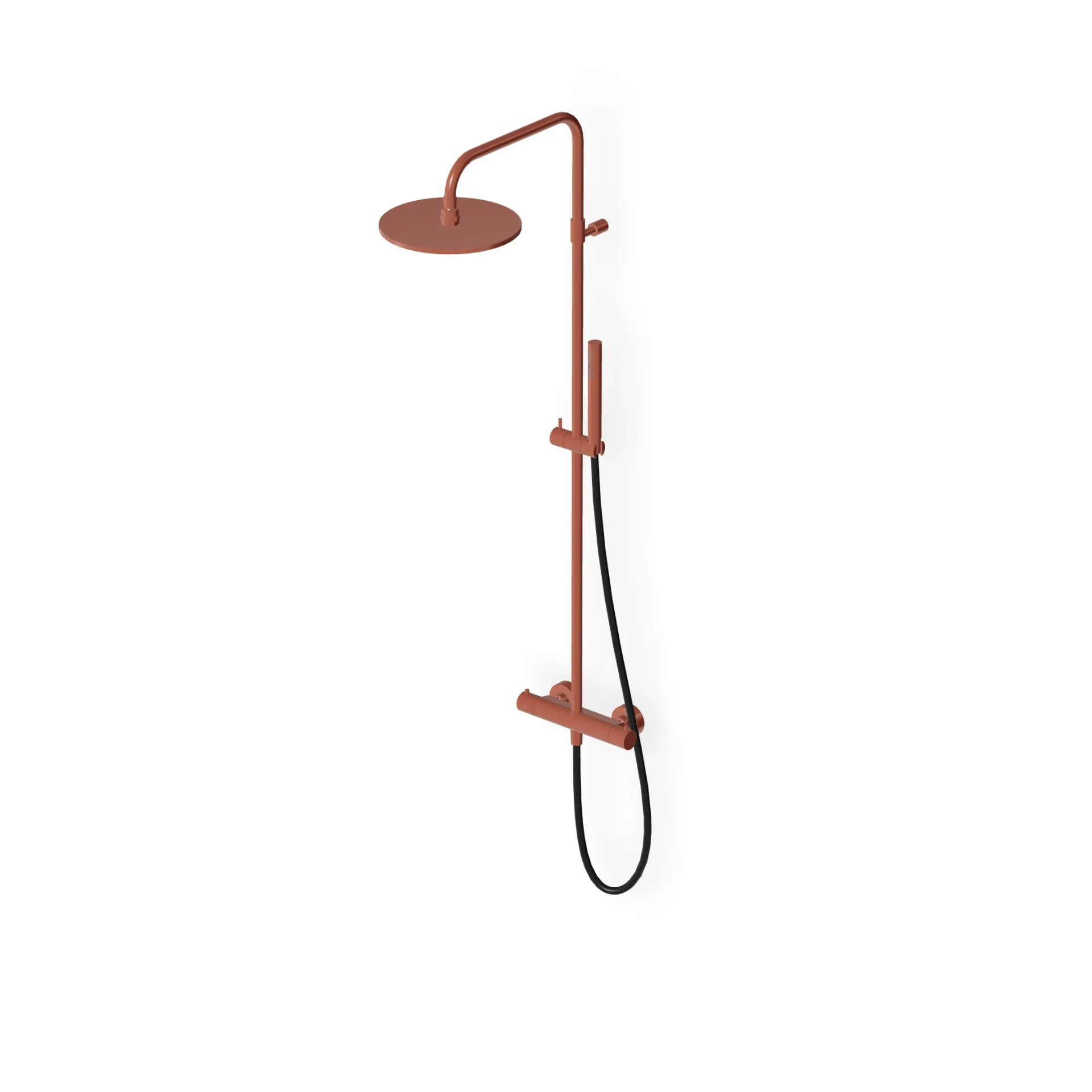 Zucchetti Pan S Shower column complete with external thermostatic mixer ZT7788