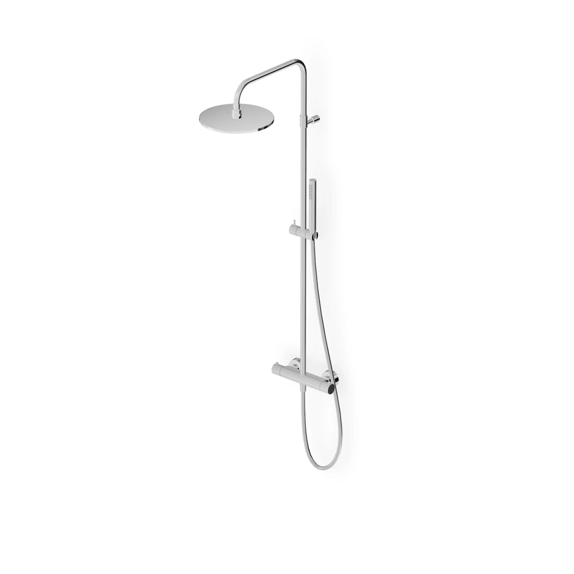 Zucchetti Pan S Shower column complete with external thermostatic mixer ZT7788